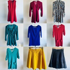 Closet Clean out Part 3: Dresses and skirts bundle lot XXSP/ 00P 9 items